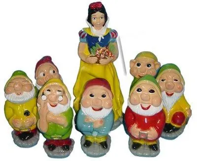 Image de Design Blanche-Neige Figure nain Jardin Statue Figures Sculptures Nouveau