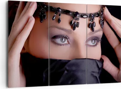 Produktbild von Bild auf Leinwand - Leinwandbild - Orient weiblich modell dekoration - 165x110cm - Wand Bild - Wanddeko - Leinwanddruck - Bilder - Kunstdruck - Leinwand bilder - Wandkunst - CE165x110-2184