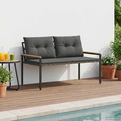 Produktbild von Möbel Bank Outdoor 2 -Seater 116 x 67,5 x 72 cm Poly-Rattan - Gartenbänke &50469