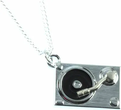 Produktbild von Miniblings Plattenspieler DJ Musik Halskette 45cm Musiker Schallplatte Band