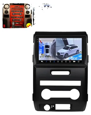 Immagine prodotto di Sistema multimediale, display ad alta risoluzione, compatibile con Ford F-150 2015-2021, telecamera QS8 360 B