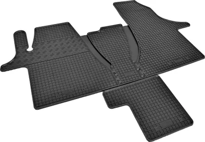 Produktbild von Passgenaue Gummifußmatten von Z4L passend für VW T6. 1 Transporter/Caravelle/Multivan ab 2019- | 2Sitze + TUNEL