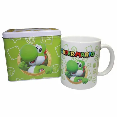 Immagine prodotto di Nintendo Super Mario Bros. - Zestaw Kubek i Skarbonka Yoshi Premium