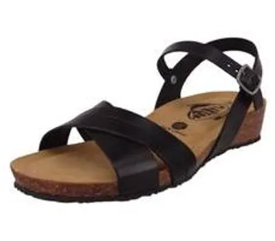 Produktbild von Plakton Damen Komfort Sandalen Now Line 775895 775895 Vaqueta Schwarz