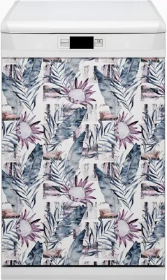 Produktbild von Magnetmatte Geschirrspüle Abwaschbar Küche Magnete  Dekor 45x80 cm  - Marmorblumen