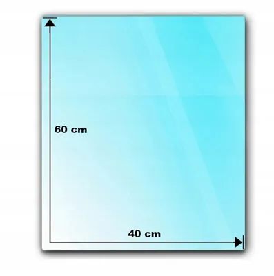 Produktbild von Glasplatte Rechteckige für Kaminofen 60x40cm Glasbodenplatte Glasscheibe Gehärtetes Funkenschutzplatte Kaminglas Grablichtplatte 600x400mm