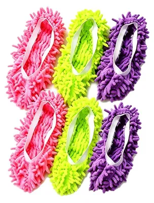 Productafbeelding van Putzschoenen - Dweil-schoenen voor het schoonmaken van vloeren - Wasbaar - 3 kleuren: groen