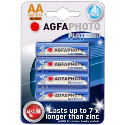 Zdjęcie produktu dla AgfaPhoto LR6, Jednorazowa bateria, Alkaliczny, 1,5 V, Szary, Czerwony, AA