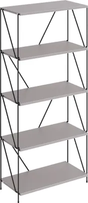 Image de Étagère à livres Vicco Ravix Gris/noir 60x134.5cm, Model 55291
