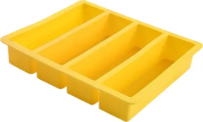 Produktbild von Silikon-Eiswürfelform, 4 Mulden, lebensmittelecht, leicht zu lösen, BPA-frei, für den Sommerkühlschrank, lange Eisstreifen, Buttermacher, Pressform, Küchenbedarf