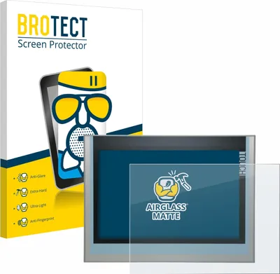 Produktbild von BROTECT Entspiegelungs Schutzglas für Siemens KTP700 Basic 2nd Generation Simatic HMI 6AV2124-6GJ00-0AX0 Schutzfolie Panzer Folie Glas Display Schutz matt