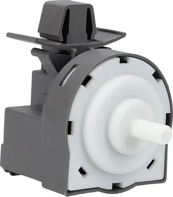 A close-up studio shot of a washing machine pressure switch.