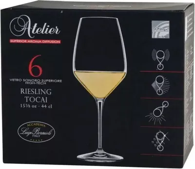 Obrázek produktu pro Sklenice na víno 440 ml Atelier Ryzlink Tokaj Luigi Bormioli, 6x