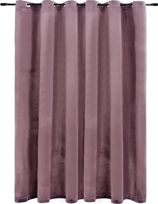 Produktbild von Verdunkelungsvorhang mit Metallösen Samt Antik-Rosa 290x245 cm