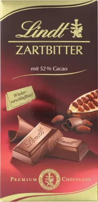 Produktbild von Lindt Zartbitter 52% Cacao 100g
