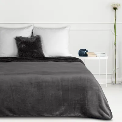 Obrázok produktu pre Eurofirany obojstranná deka sivá 160 cm x 70 cm Dekorácie