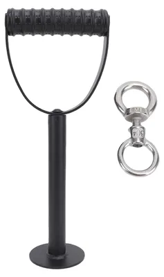 Obrázok produktu pre Nastaviteľná rukoväť kettlebell s nosnosťou 100 kg, závažie, rukoväť kettlebell pre domáce cvičenie, 25 mm