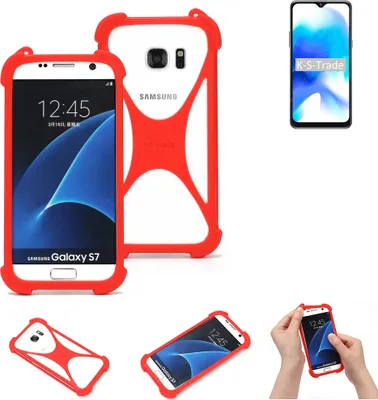 Produktbild von K-S-Trade Handy-Hülle kompatibel mit Blackview A80s Schutz-Hülle Bumper Silikon Schutz Hülle Cover Case Silikoncase Silikonbumper TPU Softcase