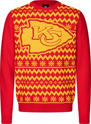 Produktbild von NFL Kansas City Chiefs Ugly Sweater Big Logo 2-Color Christmas Pullover Weihnachten XL