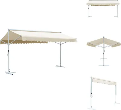 Image de vidaXL Store autoportant 600 x 300 cm, couleur crème - Parasols et protections solaires