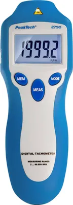 Zdjęcie produktu dla Prędkościomierz PeakTech 2...99999 obr/min 0,1 obr/min ±0,05% (PeakTech 2790)