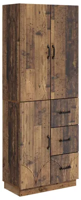 Imagen del producto de vidaXL, juego de 2 armarios, madera reciclada, material de madera