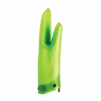 Produktbild von Mastrad Küchenhandschuh Orka, Grillhandschuh, Ofenhandschuh, Silikon, Baumwolle, Grün, F82308