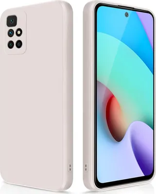 Image de Etui en silicone fin pour Xiaomi Redmi 10 silicone liquide souple, mat, résistant aux rayures Blanc