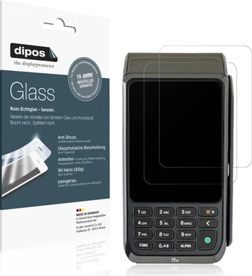 Produktbild von 2x Schutzfolie für CCV mobile Premium matt - Anti-Shock 9H Folie dipos Glass Kunststoffglas