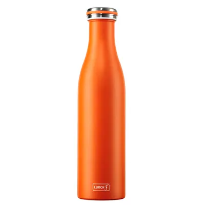Produktbild von Thermoflasche, Stahl, 0,75 l, orange / Lurch