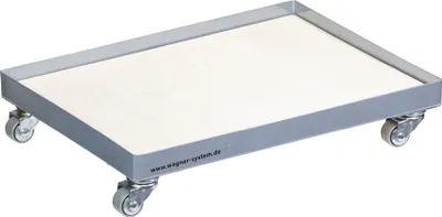 Produktbild von WAGNER Transporthilfe BOTTLE BUTLER - 41 x 31 x 8 cm, Holz/Metall, Rollen Ø 30 mm, Getränkekästen, Tragkraft 100 kg- 20118401