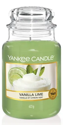 Produktbild von Yankee Candle Duftkerze im Glas (groß) | Vanilla Lime | Brenndauer bis zu 150 St