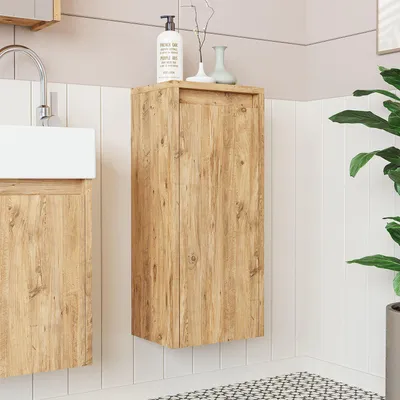 Produktbild von Skye Decor, Hochwertiger Badschrank, Atlantik-Kiefer, 30x70x25 cm, 100% Melamin