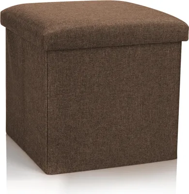 Produktbild von COM-FOUR® Faltbarer Hocker - Sitzhocker mit Stauraum - Aufbewahrungsbox zum Sitzen - 40 L