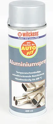 Produktbild von 6x Auto Fit Aluminium Spray 400 ml – schnelltrocknende temperatur und hitzebeständige Metallbeschichtung bis 600°C ideal für Auspuff Motorraum und Metallteile