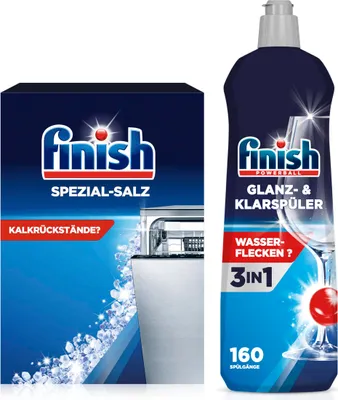 Produktbild von Finish Klarspüler 1x800ml & Spezial Salz 1,2 Kg