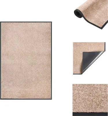 Zdjęcie produktu dla vidaXL Wycieraczka beżowa 80x120 cm - Wycieraczki