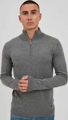 Produktbild von 11 Project PRIngfried Herren Strickpullover Troyer Feinstrick Pullover mit Troyerkragen