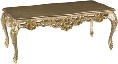 Produktbild von Casa Padrino Luxus Barock Couchtisch Bronze-Gold 109 x 57 x H. 44 cm - Prunkvoller Wohnzimmertisch - Barock Wohnzimmer Möbel - Luxus Qualität -  Italy