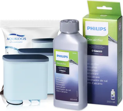 Produktbild von Sada Aqualogis pro údržbu kávovarů Philips, Saeco, Gaggia s 2x náhradními filtry AL-Clean + 1x odvápňovač 250ml - kompatibilní s CA6903, CA6700, CA6704