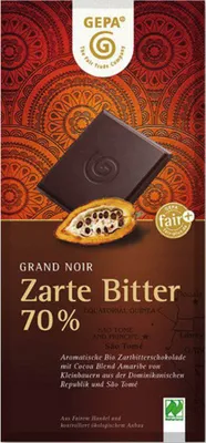 Obrázek produktu pro Grand Noir - Zarte Bitter 70% 100g