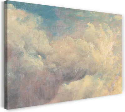 Produktbild von Leinwandbild (60x40cm): John Constable - Wolkenstudie 4, echter Holz-Keilrahmen inkl. Aufhänger, handgefertigt in Deutschland