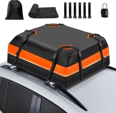 Produktbild von Famanu Dachgepäckträger 425 Liter, faltbar, 1000D Material, universell passend – Schwarz