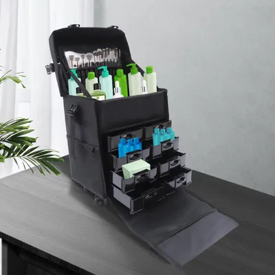 Immagine prodotto di Custodia per trucchi - Valigetta per il trucco - Beauty case - Custodia per cosmetici - Organizzatore per il trucco - Ampia capacità