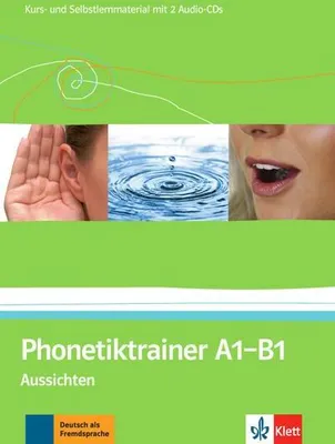 Obrázek produktu pro Phonetiktrainer A1-B1: Aussichten. Kurs- und Selbstlernmaterial mit 2 Audio-CDs (Aussichten / Deutsch als Fremdsprache für Erwachsene)
