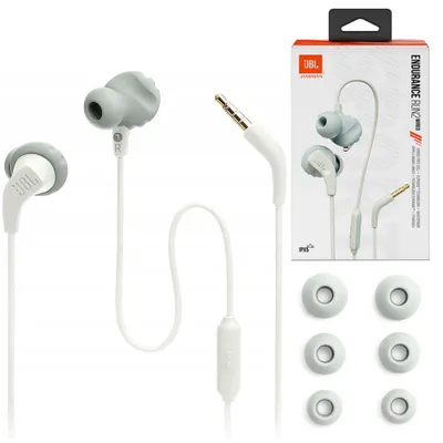 Zdjęcie produktu dla JBL Endurance Run 2 Wired, Przewodowa, Połączenia/Muzyka/Sport/Codzienność, 20 - 20000 Hz, Słuchawki, Biały