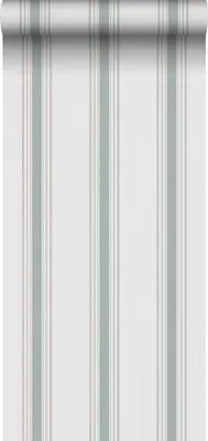 Produktbild von Sanders & Sanders Tapete Streifen Grün und Grau 53 cm x 10.05 m