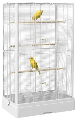Obrázek produktu pro Ptačí klec, odolný materiál, snadný přístup, bílá, 61 × 365 × 98 cm