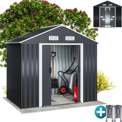 Immagine prodotto di GARDEBRUK Casetta per Attrezzi da Giardino 196x132x188cm, Fondamenta 2m²
