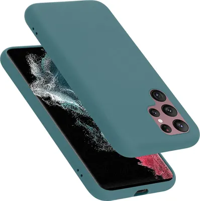 Produktbild von Cadorabo Schutzhülle für Samsung Galaxy S22 ULTRA Hülle in Grün Handyhülle Case Cover TPU Etui